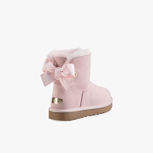 Ugg Customizable Bailey Bow Mini Women Classic Boots Pink (0453ZMRPO)